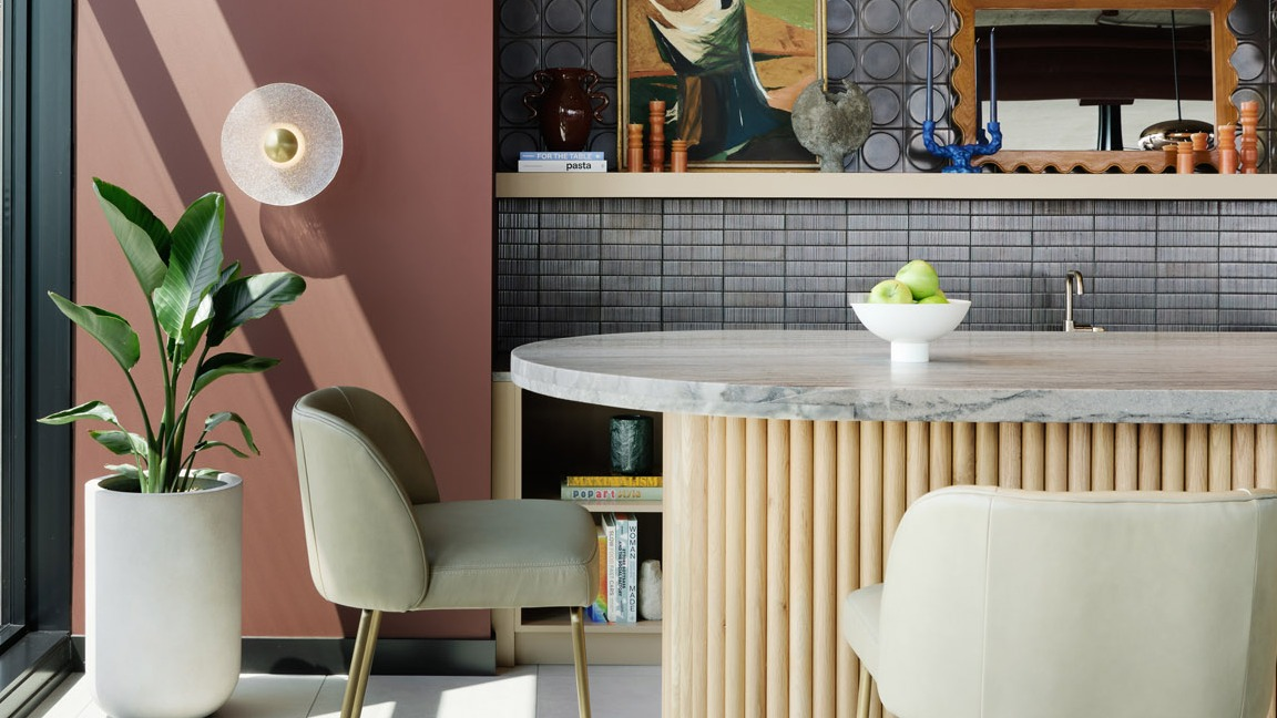 Chic bar area at Arthur on Aberdeen in Chicago with natural light, stylish stools, and a contemporary design