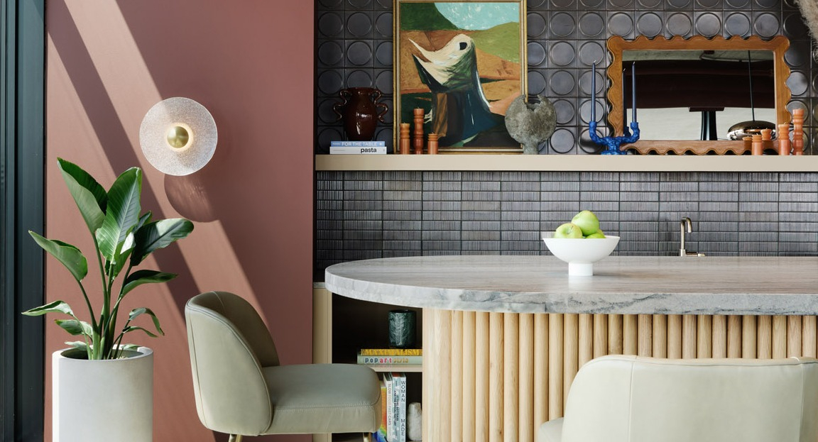 Chic bar area at Arthur on Aberdeen in Chicago with natural light, stylish stools, and a contemporary design
