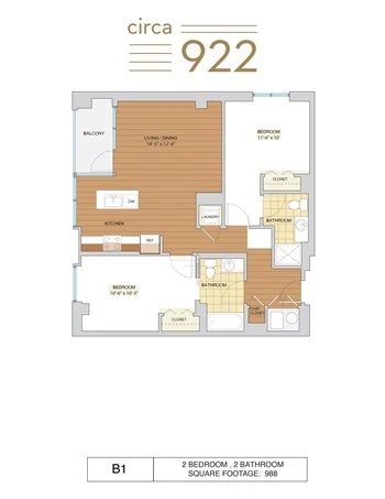 Unit 1009 floor plan