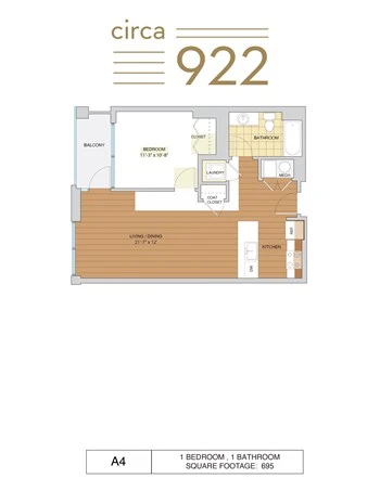 Unit 0413 floor plan
