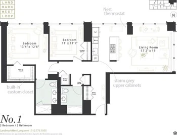 Unit 1701 floor plan