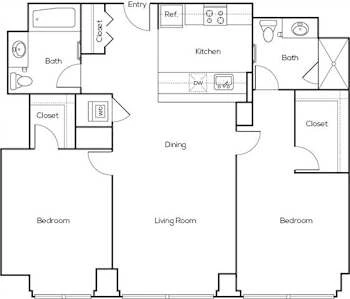 Unit 806 floor plan