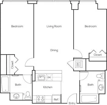 Unit 1004 floor plan