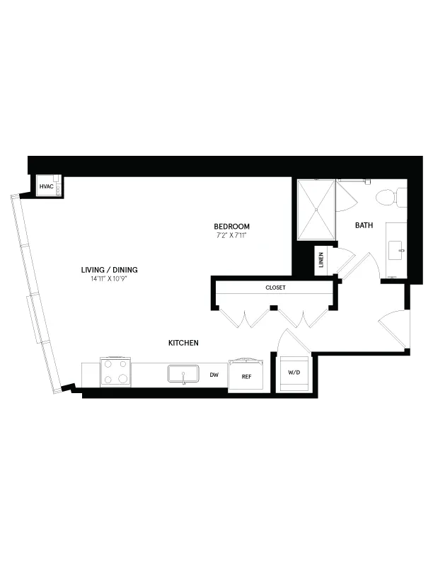 Unit 1611 floor plan