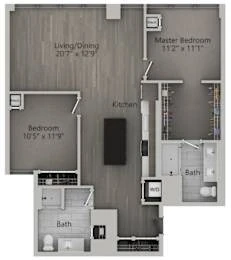 Unit 0511 floor plan