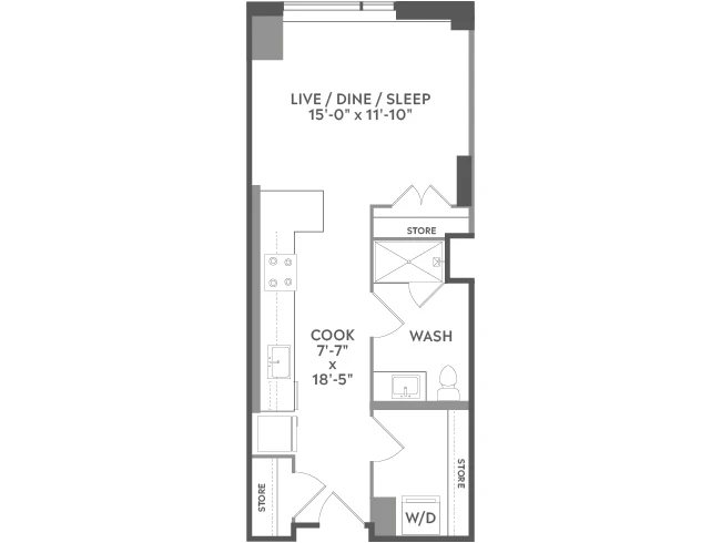 Unit 507 floor plan