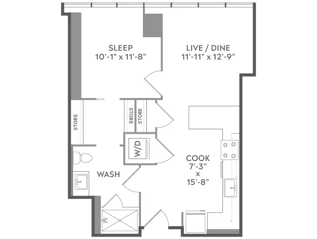 Unit 814 floor plan