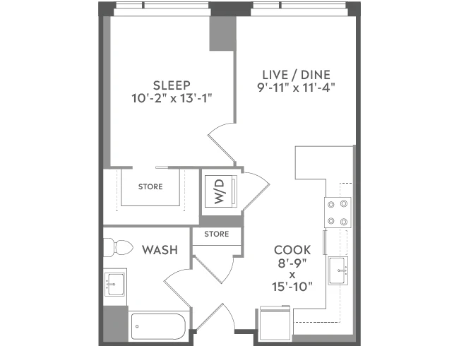 Unit 1226 floor plan