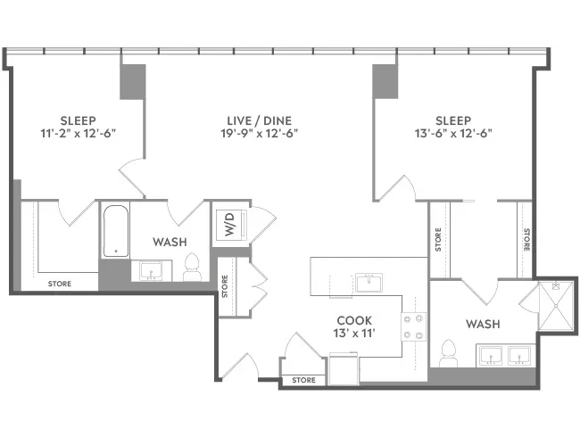 Unit 1519 floor plan