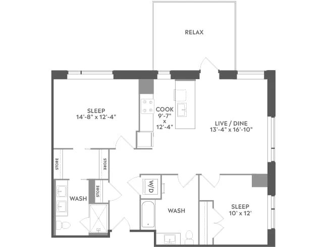 Unit 627 floor plan
