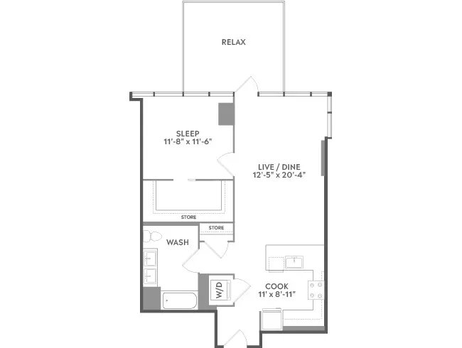 Unit 1023 floor plan