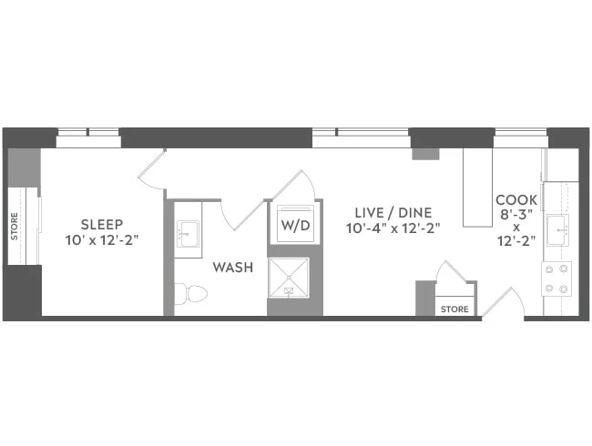 Unit 402 floor plan