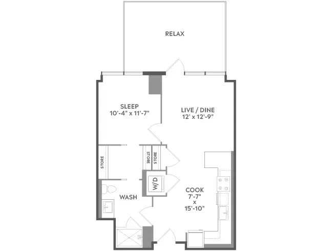 Unit 722 floor plan