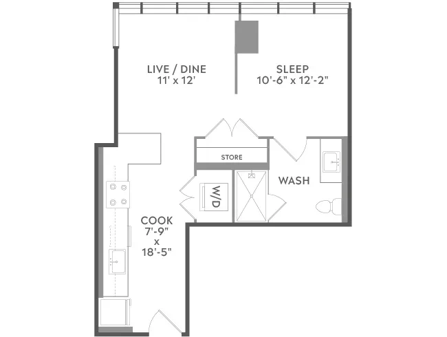 Unit 515 floor plan