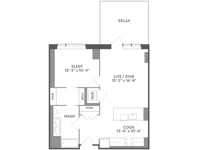 Unit 1124 floor plan
