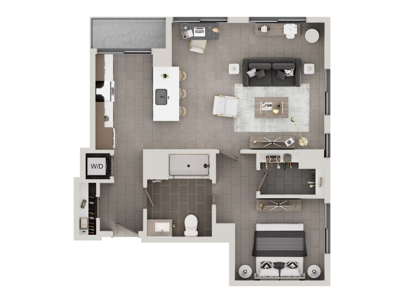 Unit W403 floor plan