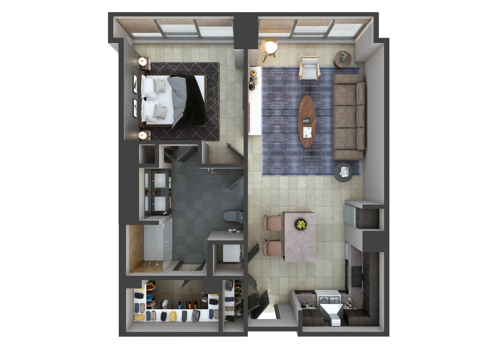 Unit U717 floor plan
