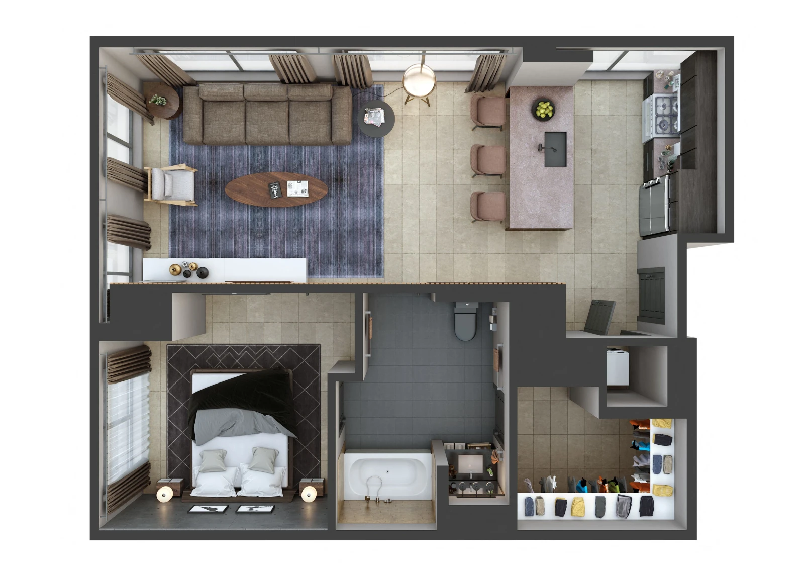 Unit U703 floor plan