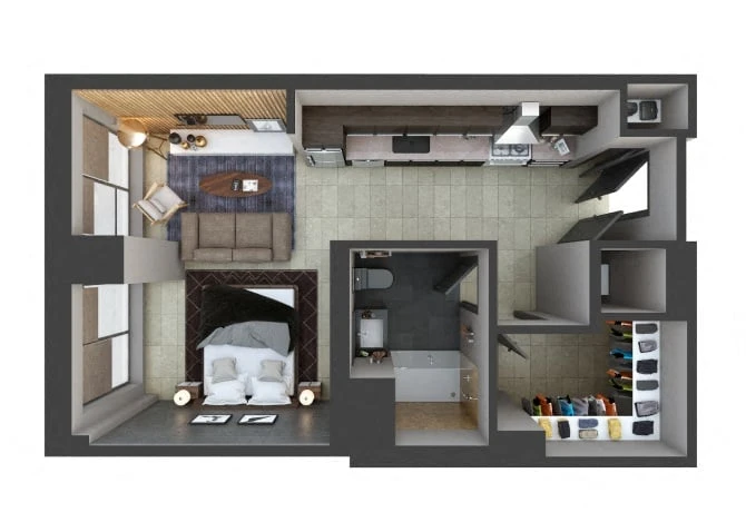 Unit U802 floor plan