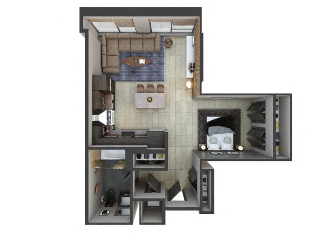 Unit U1219 floor plan