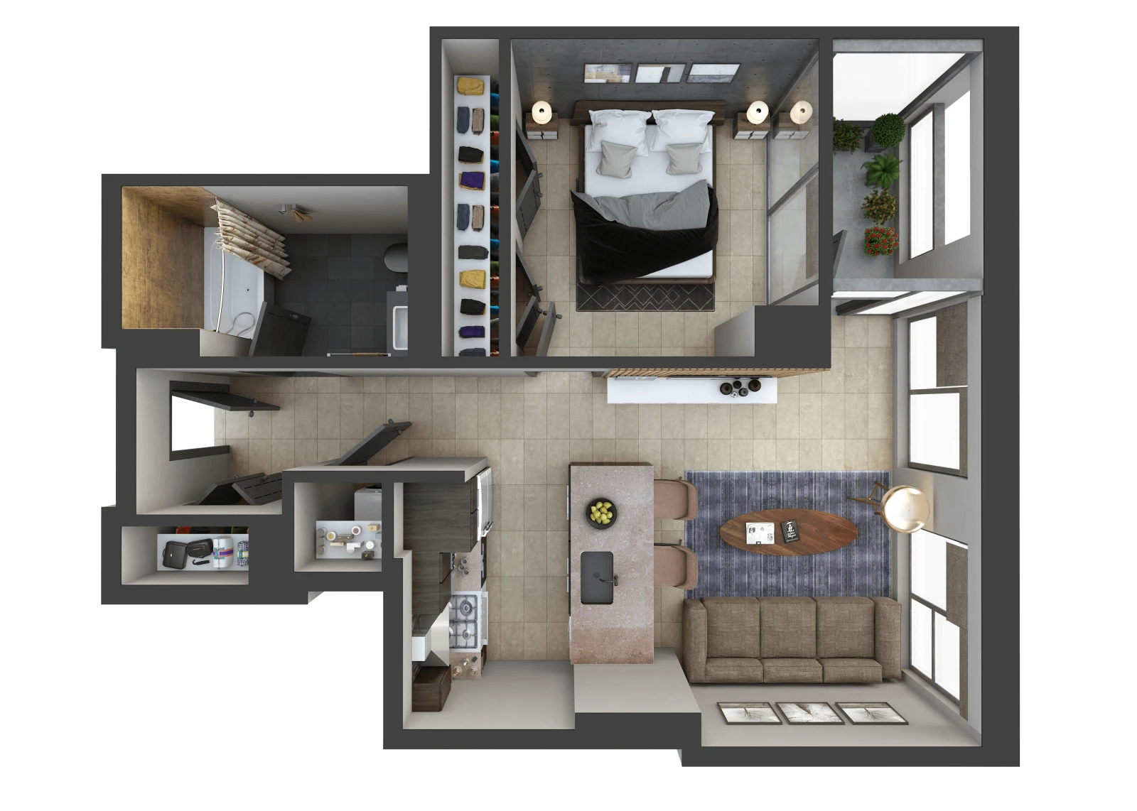 Unit U713 floor plan