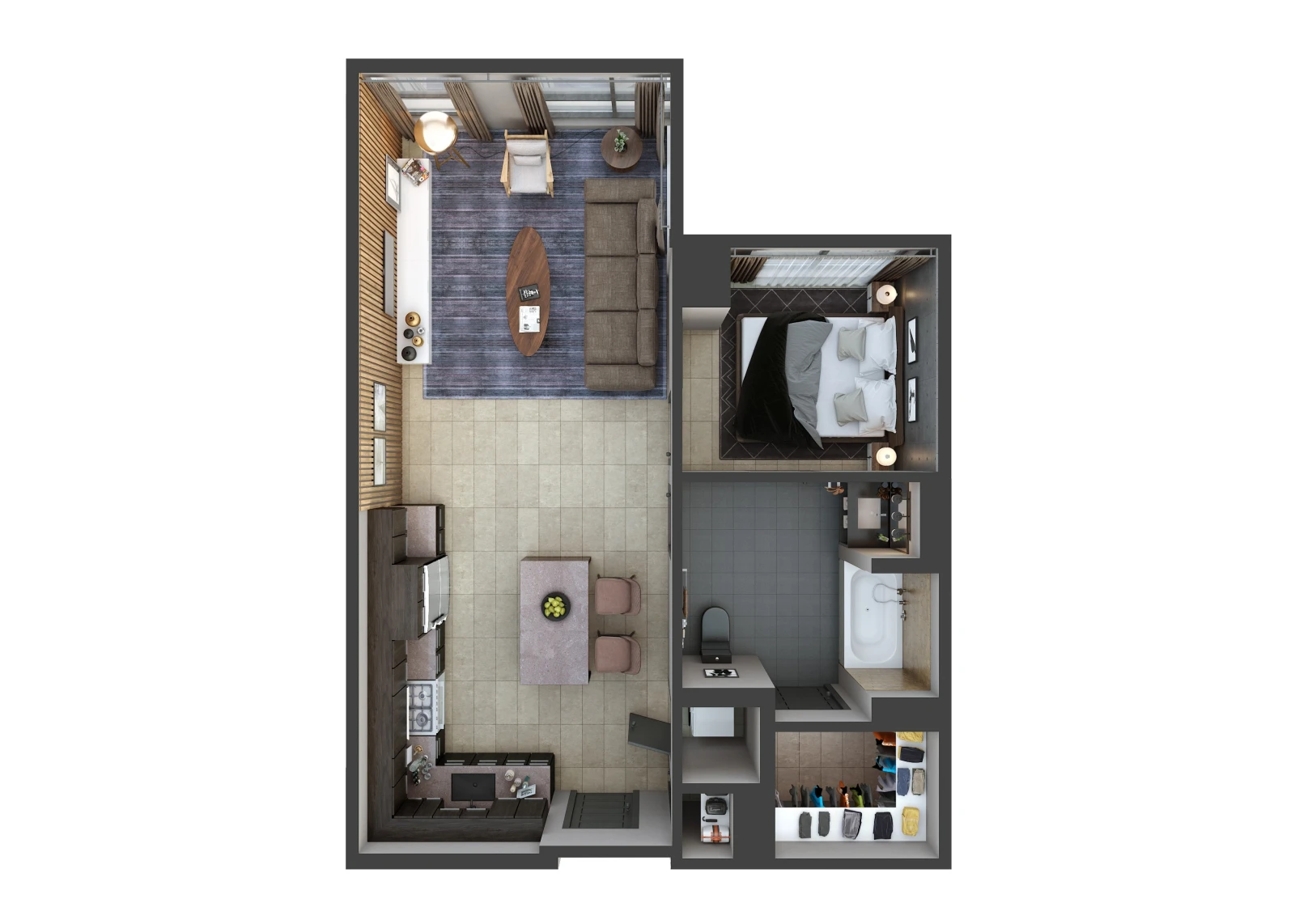 Unit W806 floor plan