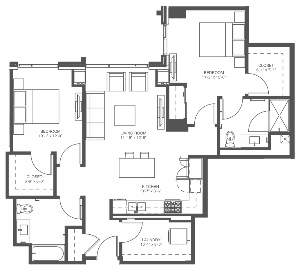 Unit 524S floor plan