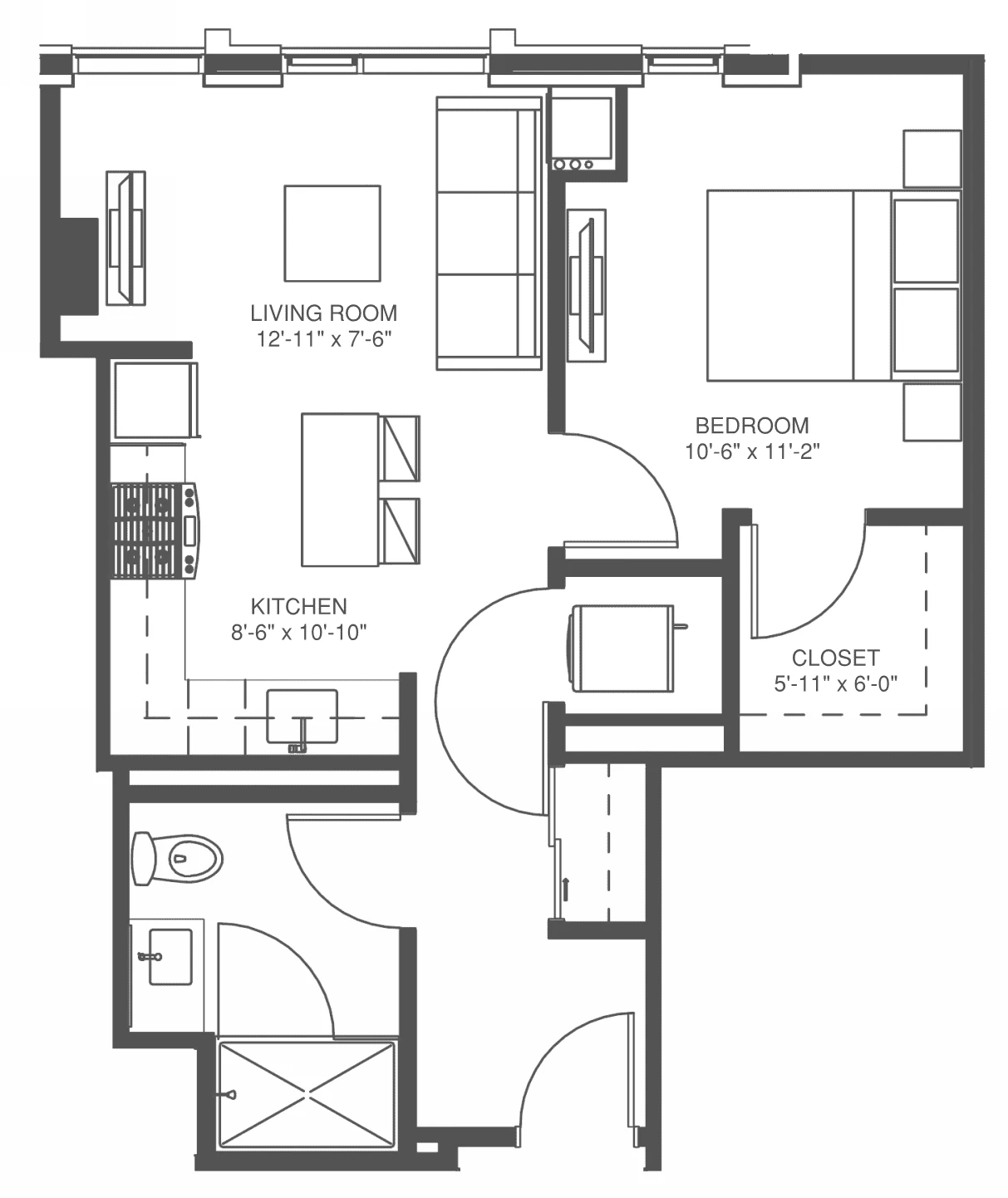 Unit 901N floor plan
