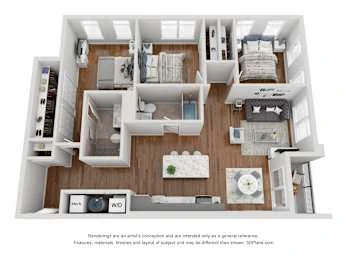 Unit 1050-322 floor plan