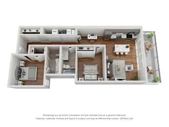 Unit 1050-212 floor plan
