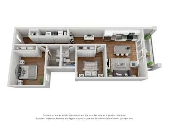 Unit 33-306 floor plan