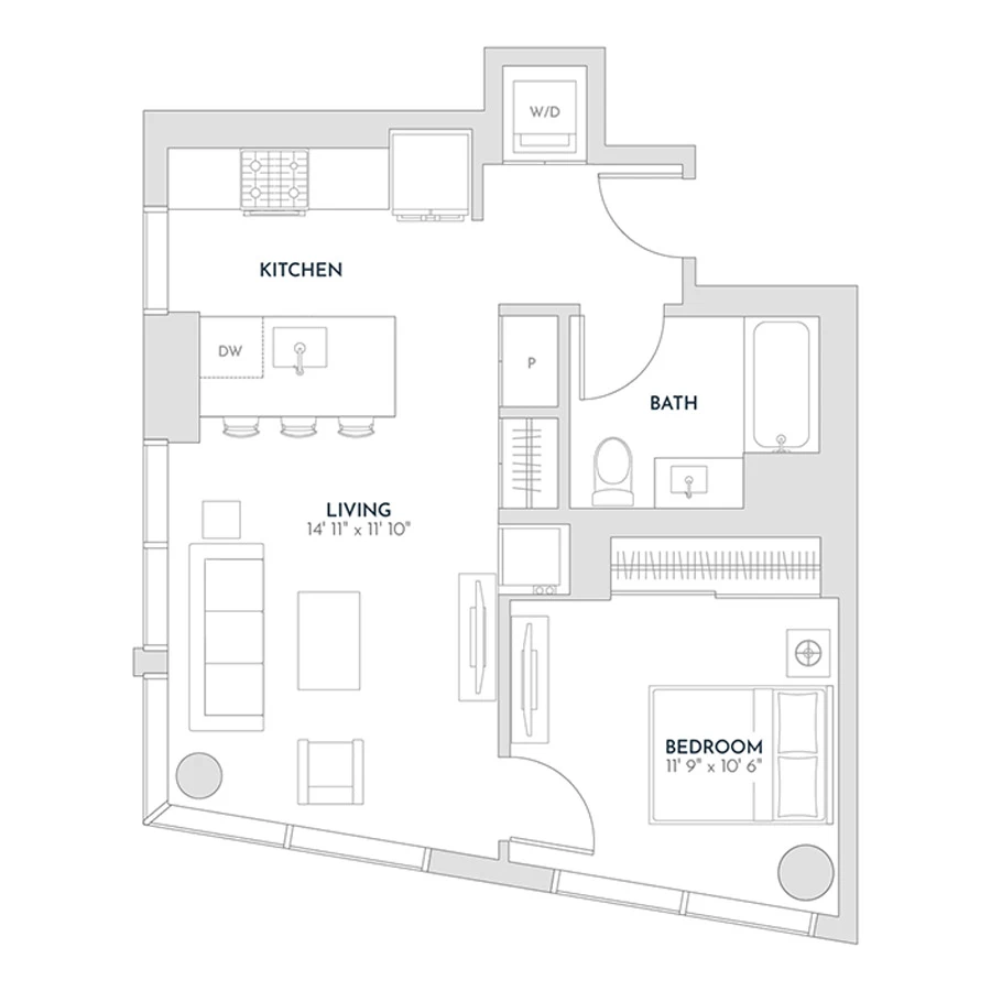 Unit 906 floor plan
