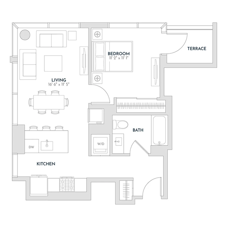 Unit 1205 floor plan