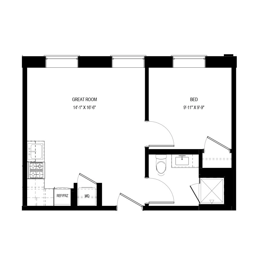 Unit 219 floor plan