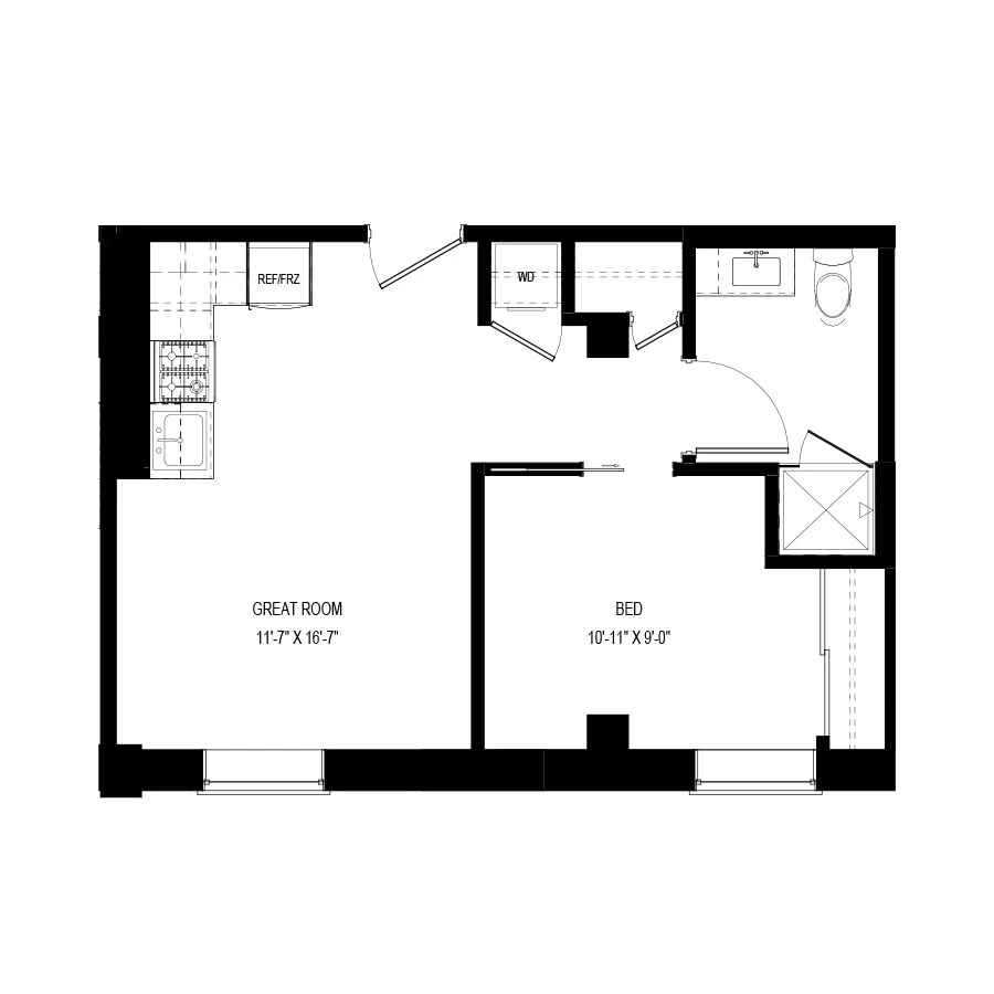 Unit 343 floor plan