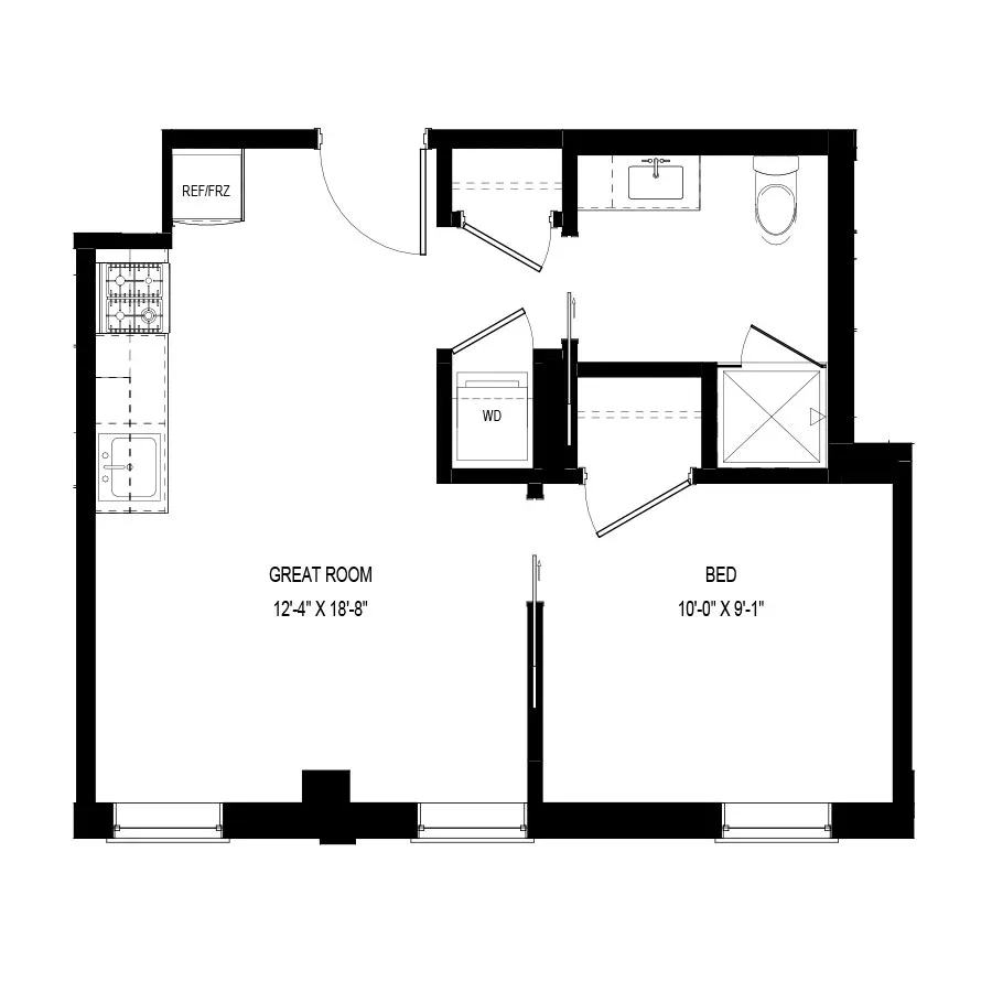 Unit A602 floor plan
