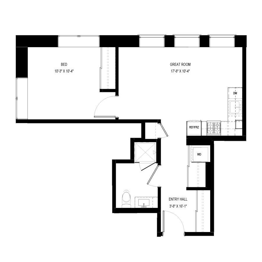 Unit A310 floor plan