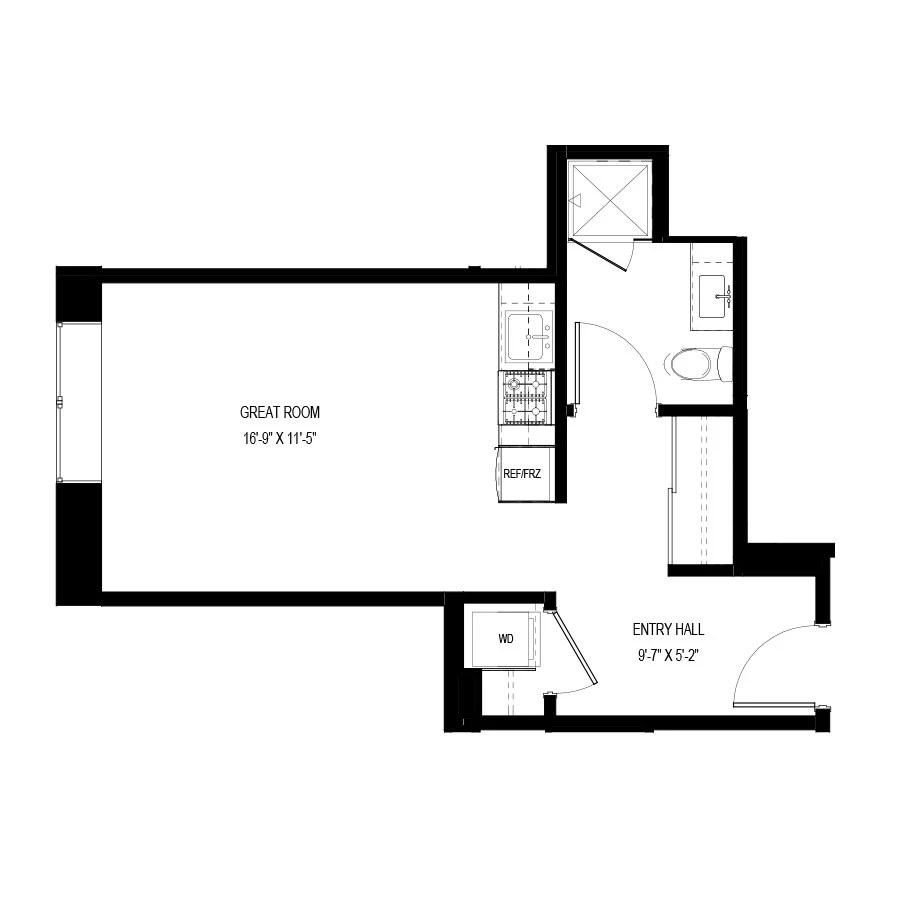 Unit A311 floor plan