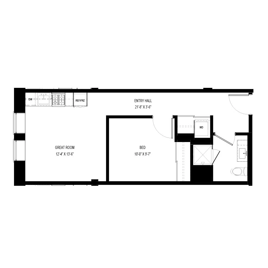 Unit A115 floor plan