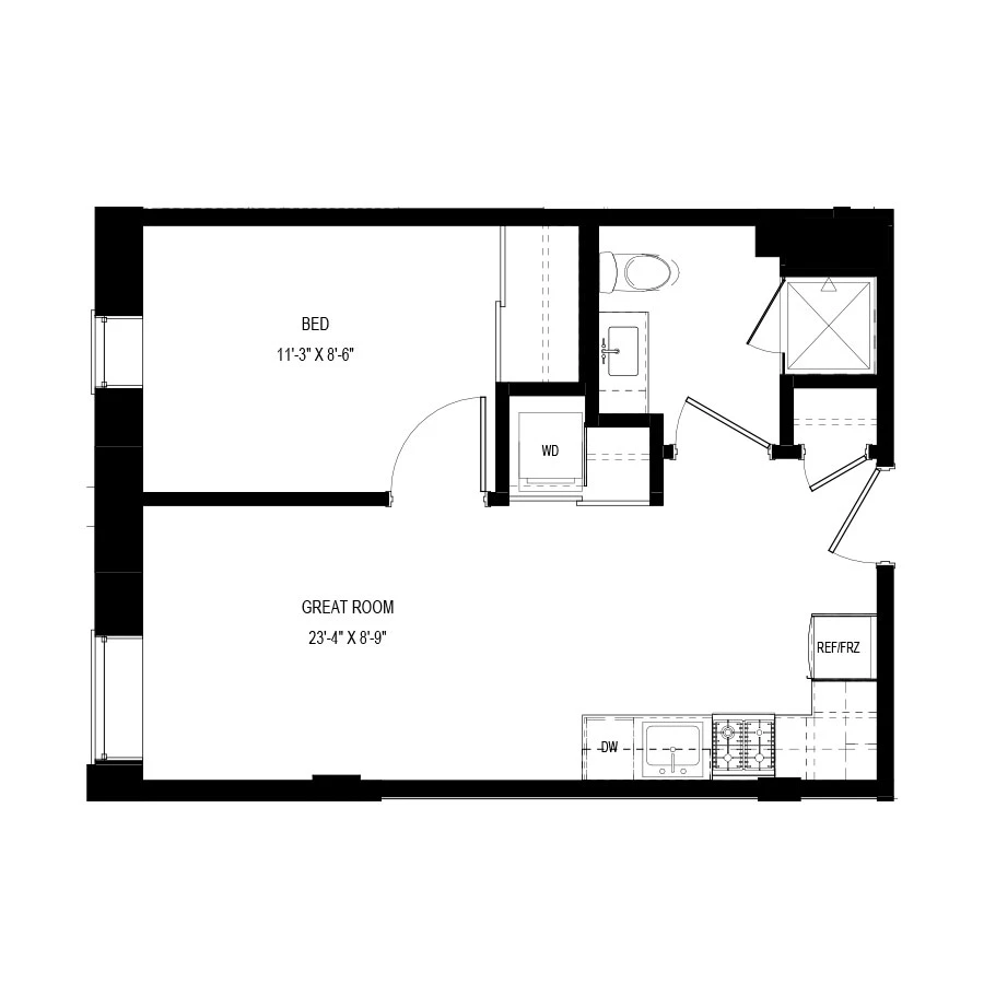 Unit 444 floor plan