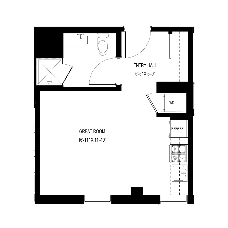 Unit A404 floor plan