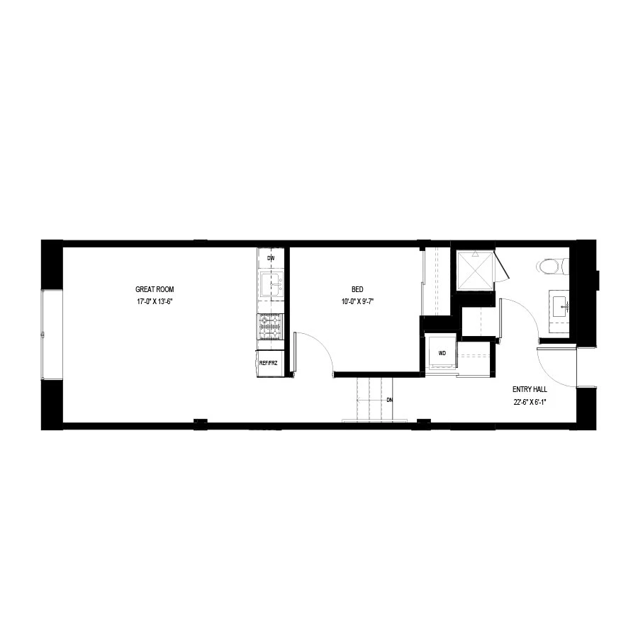 Unit A216 floor plan