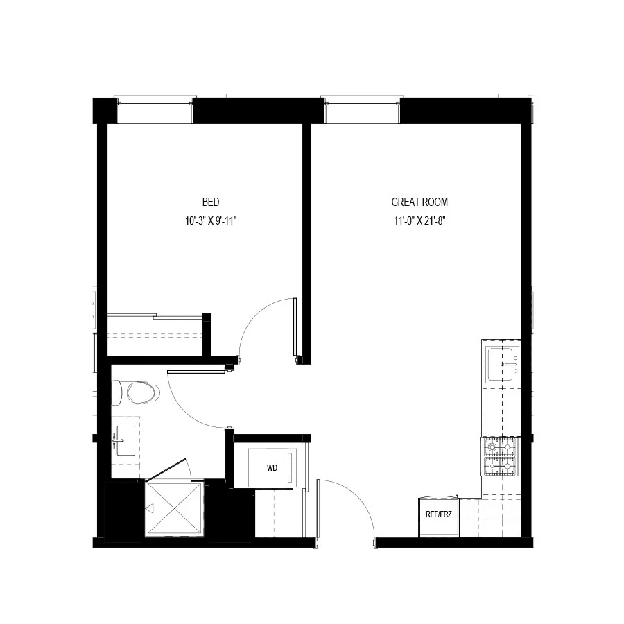 Unit 308 floor plan
