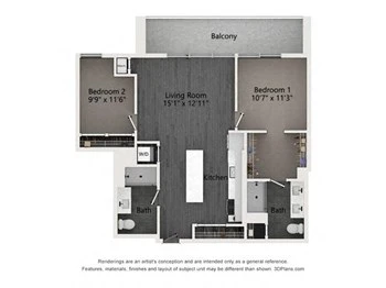 Unit 0927 floor plan