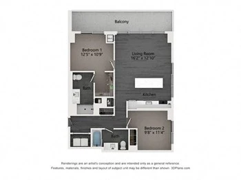 Unit 0902 floor plan