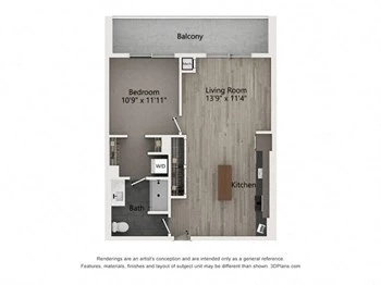 Unit 0720 floor plan