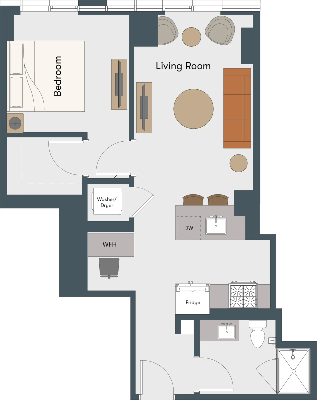 Unit 1604 floor plan