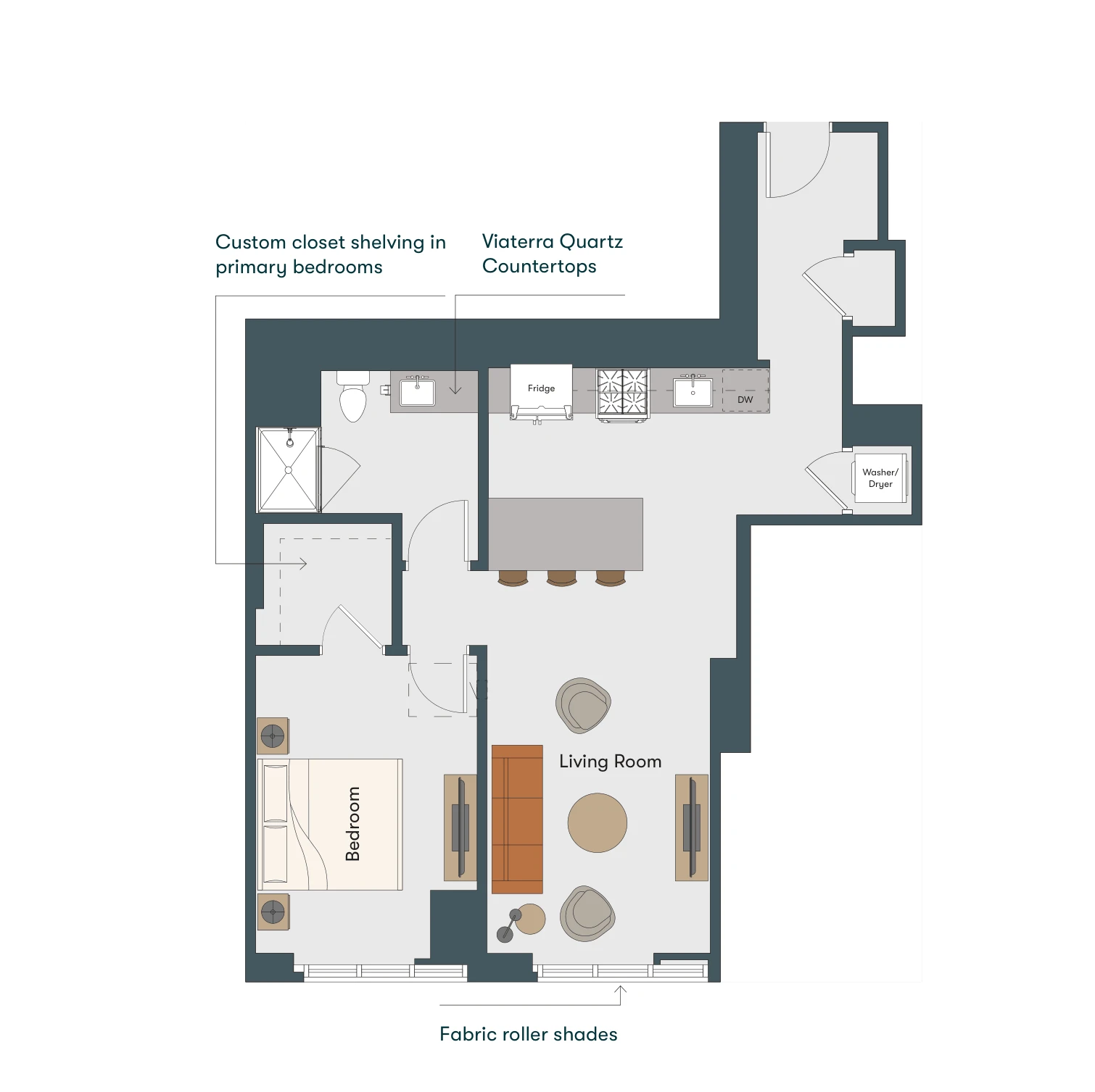 Unit 409 floor plan