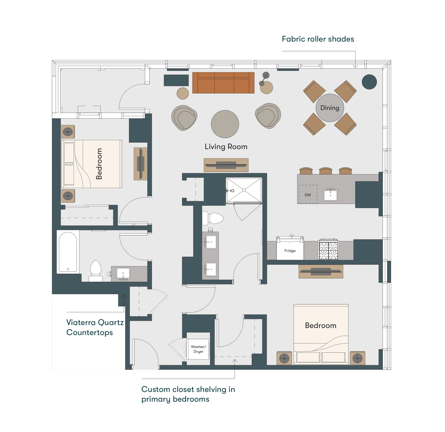 Unit 1712 floor plan