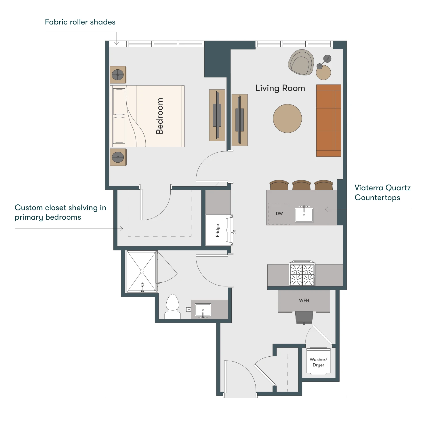Unit 1806 floor plan